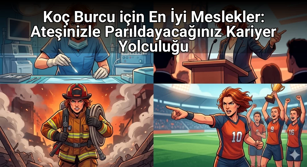 Koç Burcu için En İyi Meslekler: Ateşinizle Parıldayacağınız Kariyer Yolculuğu